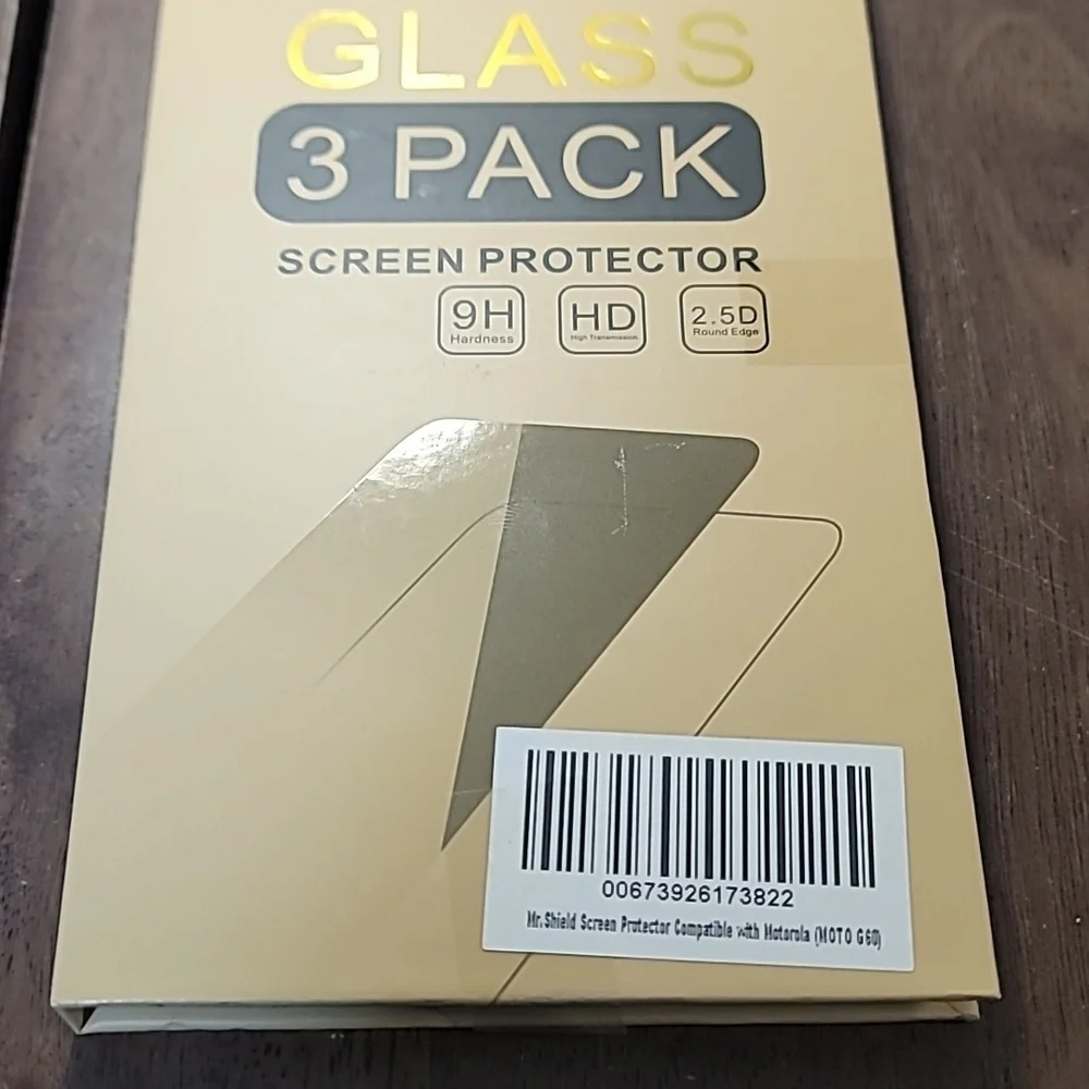 Mr. Shield Glass Screen Protector 3 Pack Motorola MOTO G60 Brand New Sealed
